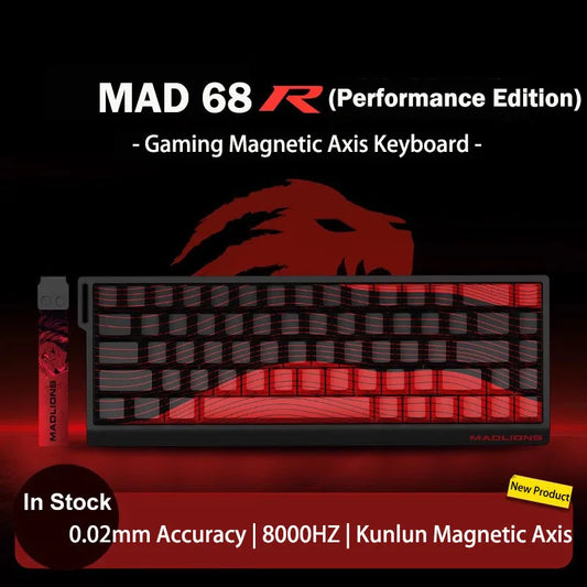 MADLIONS MAD 60/68HE Gaming Magnetic Switch Keyboard Keystroke Hot Swap