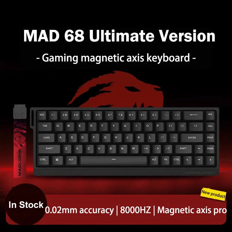 MADLIONS MAD 60/68HE Gaming Magnetic Switch Keyboard Keystroke Hot Swap